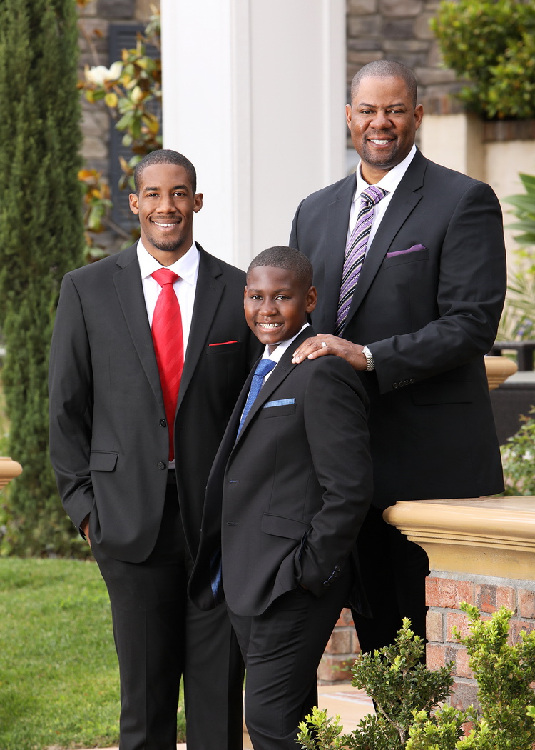 Martell and sons in suits